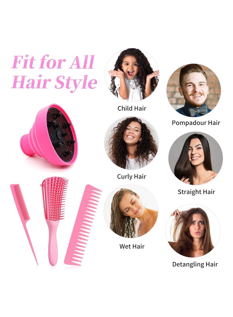 KASTWAVE Collapsible Silicone Hair Dryer Diffuser, Folding Hair Dryer Attachment for Dryer Nozzle 1.57 to 1.97’’, Professional Blow Dryer Diffuser for Straight or Curly Hair - Image 4