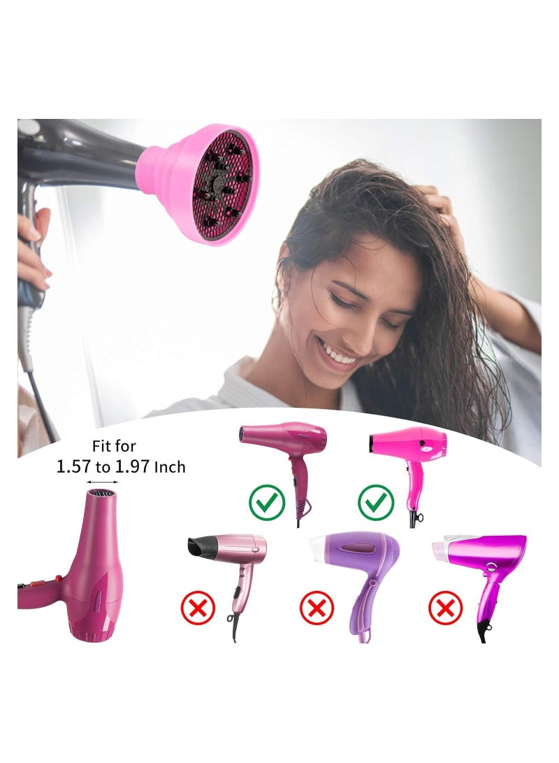 KASTWAVE Collapsible Silicone Hair Dryer Diffuser, Folding Hair Dryer Attachment for Dryer Nozzle 1.57 to 1.97’’, Professional Blow Dryer Diffuser for Straight or Curly Hair - Image 3
