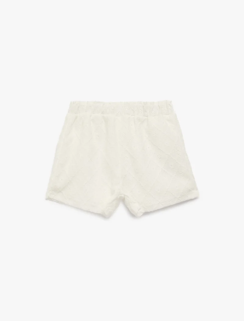 KOTON Eyelet Shorts