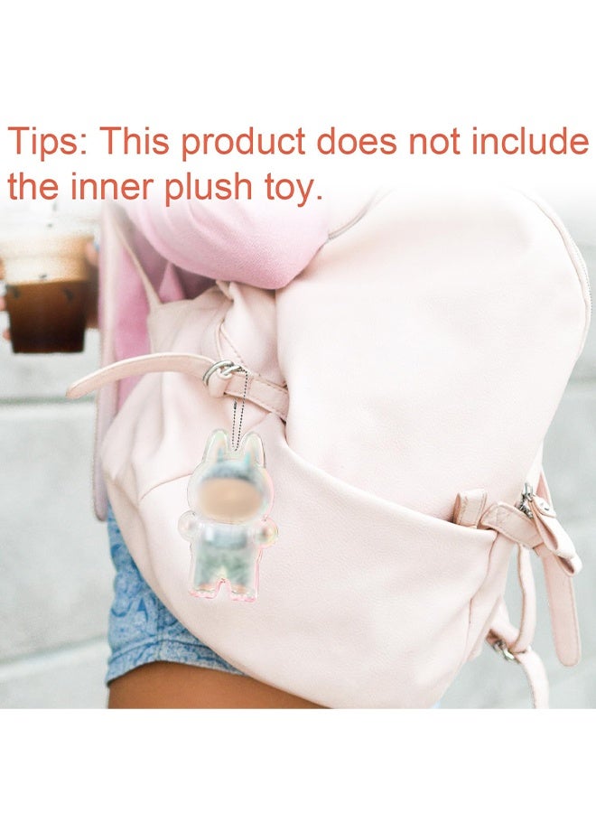 Clear Bag Keychain For LABUBU Plush Doll,Hanging Display Case,Protective Case,Plastic PVC Storage Box (V1) - Image 5