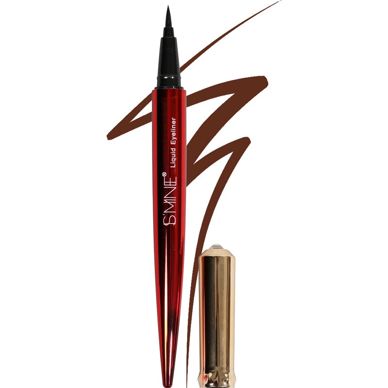 IS'MINE ISMINE Professional Matte Vegan smudge proof Eyeliner, Makeup liner Easy Liquid Pen No-Skip Eyeliner, Waterproof Formula, Long lasting Liquid Eyeliner Brown - Image 1