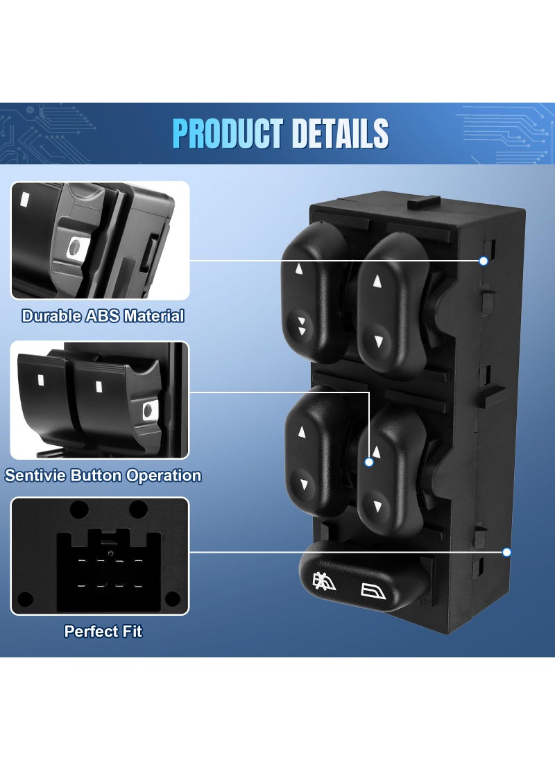 LCWRGS LCWRGS Power Window Switch for Ford F150 2004-2008, Ford Expedition 2003-2006, Ford Crown Victoria 2003-2008, Front Driver Side Master Switch, 5L1Z14529AA  - Image 5