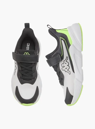 Kappa Boys' Logo Print Sports Shoes With Hook And Loop Closure