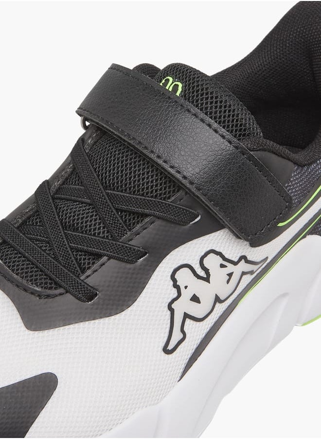 Kappa Boys' Logo Print Sports Shoes With Hook And Loop Closure  - Image 4