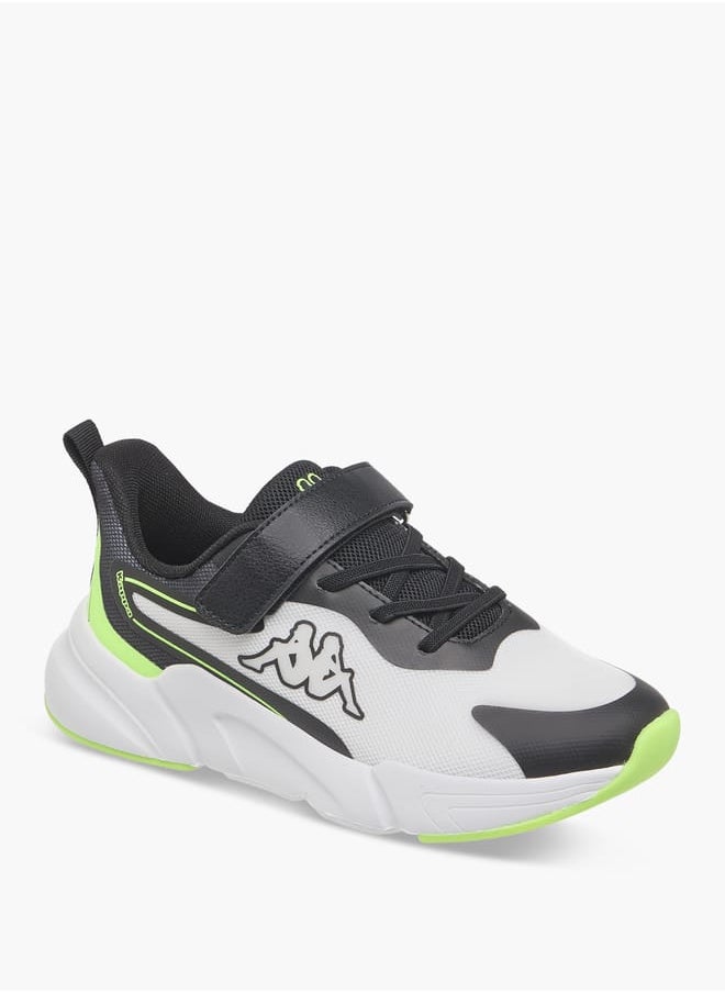 Kappa Boys' Logo Print Sports Shoes With Hook And Loop Closure  - Image 2