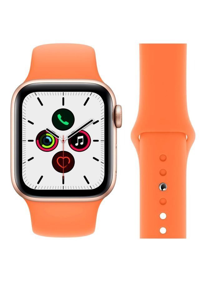 Replacement Band For Apple Watch Series 5/6/7 42/44/45mm Vitamin Orange - Image 2