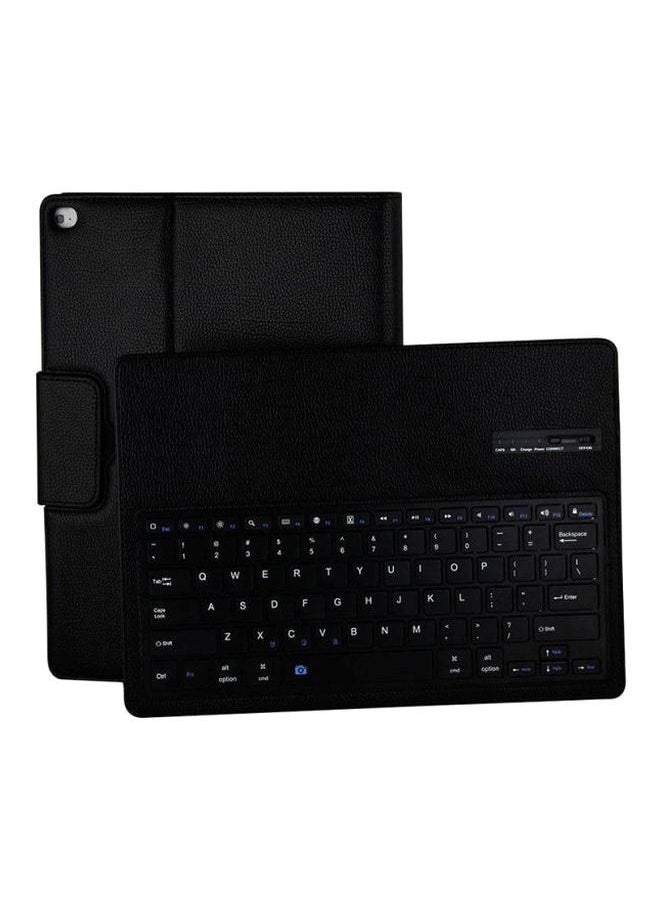 NIBEMINENT Bluetooth Keyboard Stand Case For Apple iPad Pro 12.9-Inch Black  - Image 1