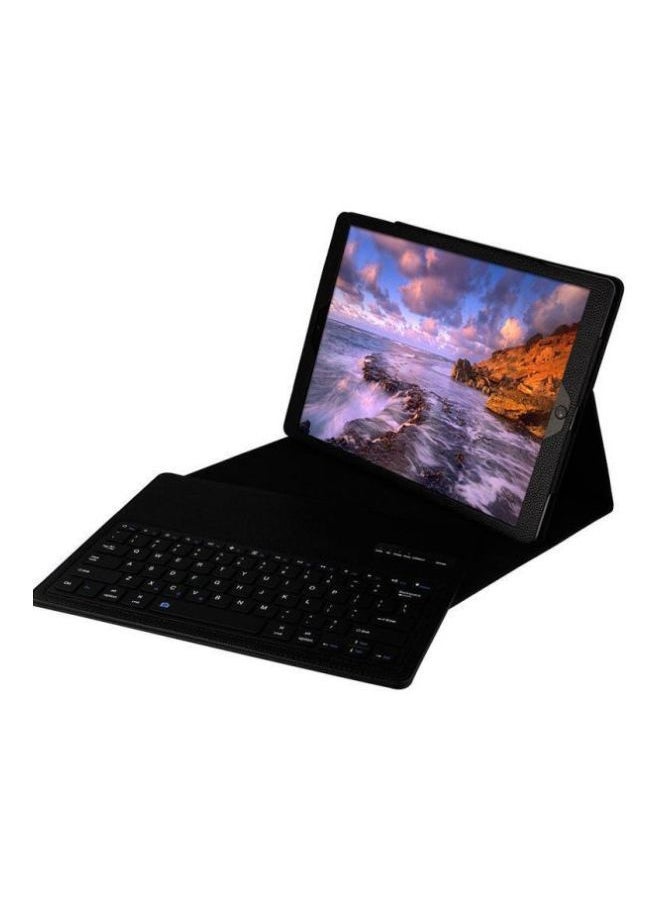 NIBEMINENT Bluetooth Keyboard Stand Case For Apple iPad Pro 12.9-Inch Black  - Image 2