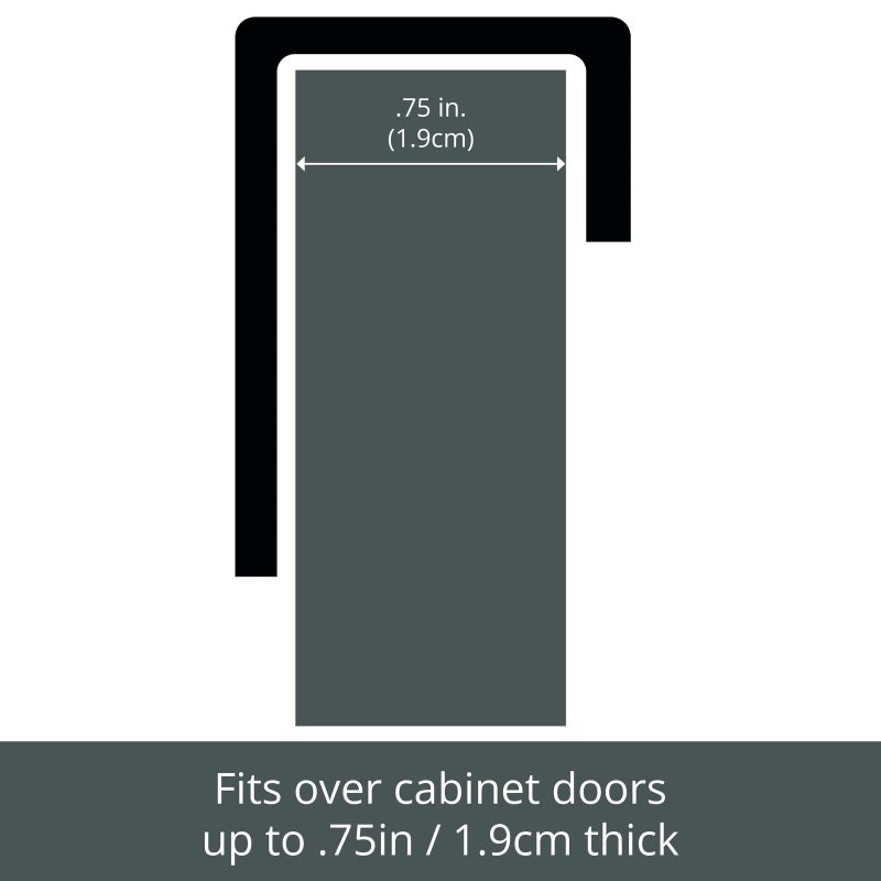 mDesign Over-The-Cabinet Plastic Bag Storage and Grocery Bag Holder, Kitchen Storage - Bronze - Image 5