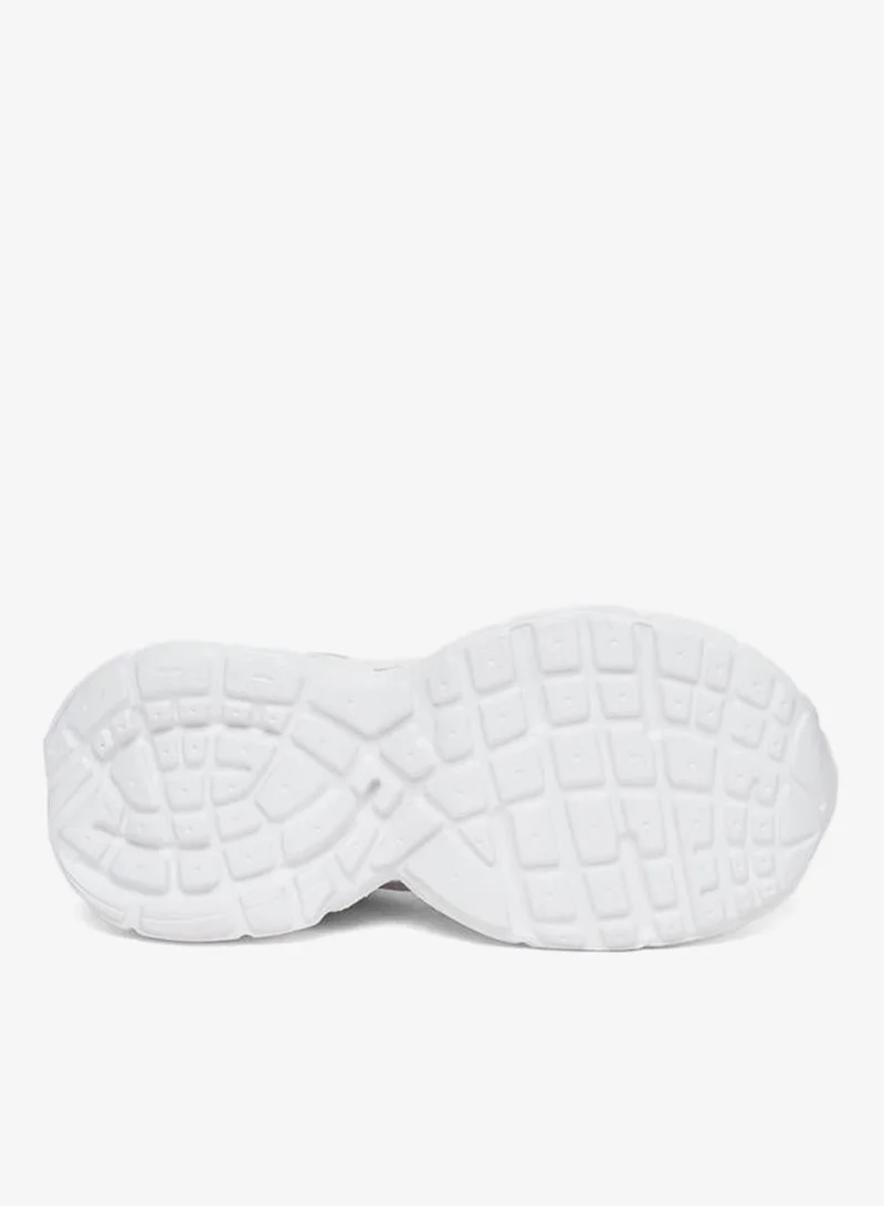 Styli Active White Women Mesh Upper Textured Sneakers for Women | Best Price UAE