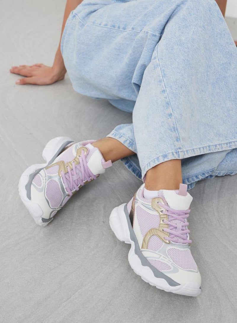 ستايلي اكتيف حذاء سنيكرز بتفاصيل بارزة الملمس - Image 2