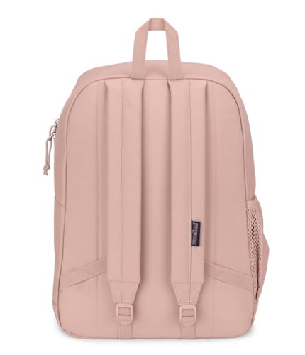 JanSport Cross Town Plus Backpack - Large Main Compartment, Side Water Bottle Pocket, 15-Inch Padded Laptop Sleeve - Misty Rose - Image 2