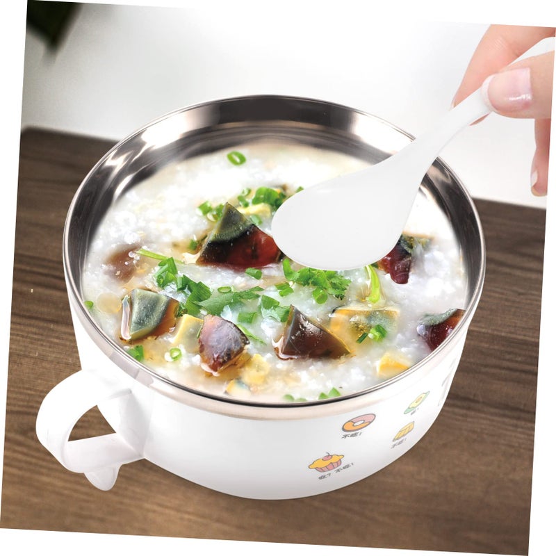 Insulated Stainless Steel Ramen Bowl With Lid Anti Scalding Cartoon Design For Soup Noodles Hot Drinks - Image 4
