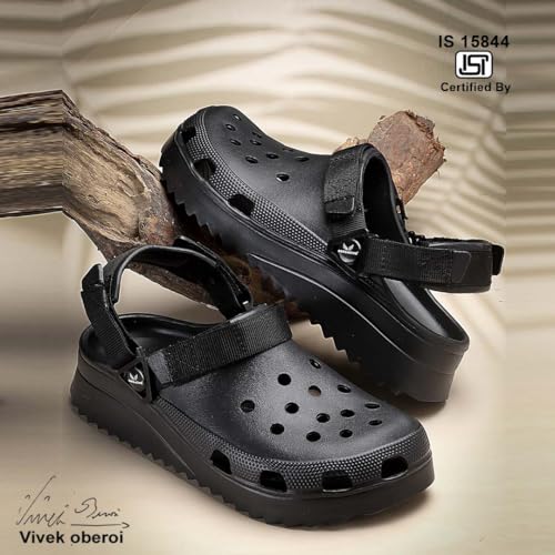 BERSACHE Extra Soft Classic Casual with Regular wear with Ultra Soft & Flexibility Technology Clog for Men's/Boy's Black - Image 3