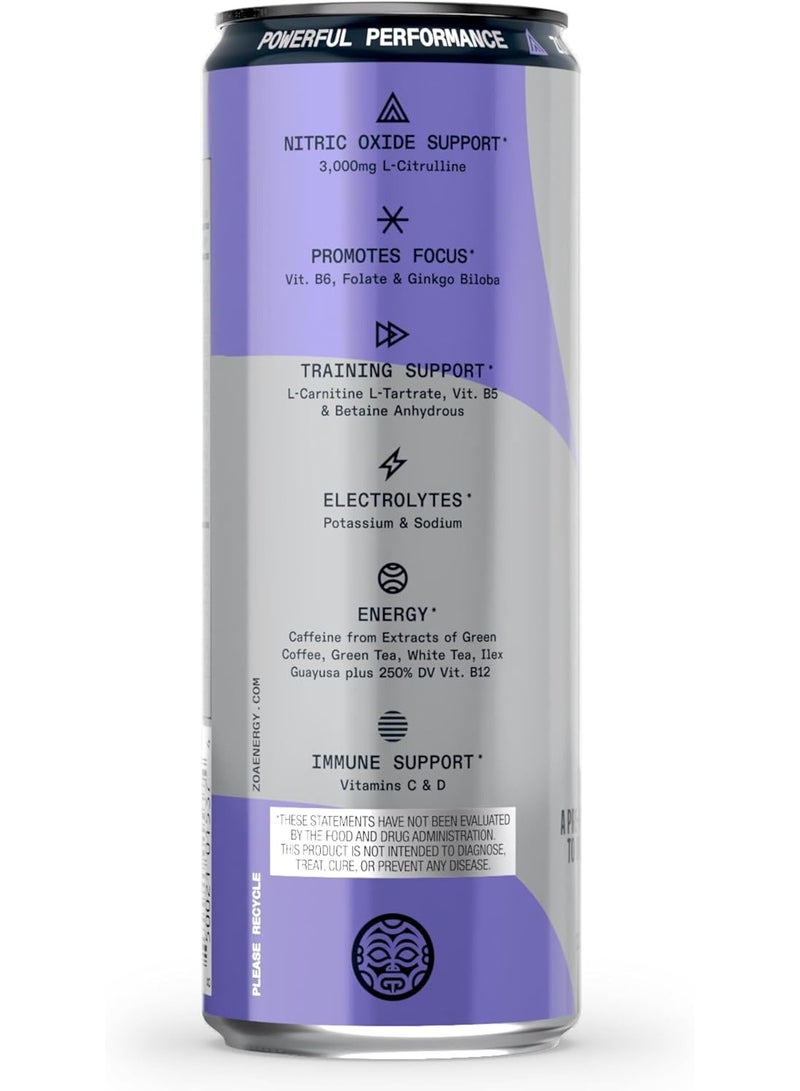 ZOA Zero Sugar Energy Drink (Super Berry) - Image 4