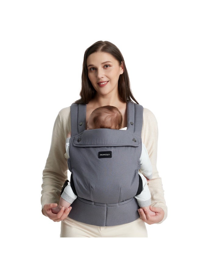 Momcozy Baby Carrier Newborn To Toddler - Ergonomic, Cozy And Lightweight Infant Carrier For 7-44Lbs, Effortless To Put On, Ideal For Hands-Free Parenting, Enhanced Lumbar Support - Image 1
