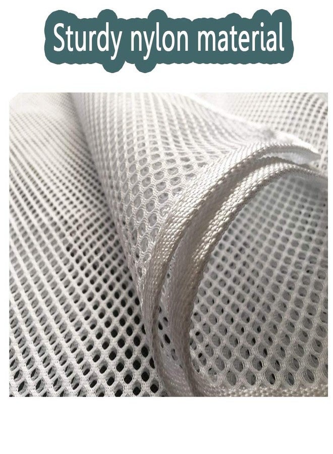 AUOXER Child Safety Rail Net for Balcony, Patios, Railing and Stairs. Security Guards for Kids/Pet/Toy Both Indoors and Outdoors. 10ft x2.5ft, Sturdy Mesh Fabric Material. (White) - Image 3