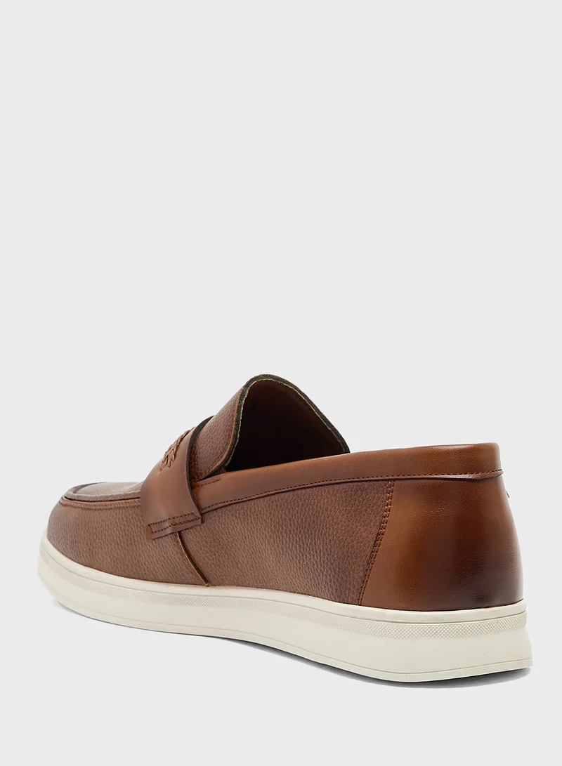 Robert Wood Casual Buckle Detail Slip Ons