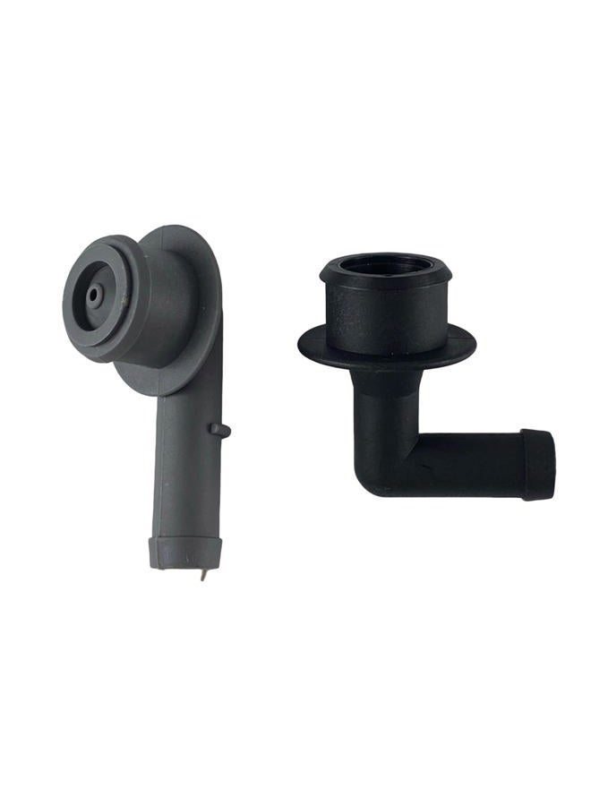 XDF Ghost thorn 53013360AA PCV CCV VENT VALVE ELBOW & GROMMET SET PCV CCV 2x Vent Valve Elbows and 2x Grommets compatible for Jeep Grand Cherokee 4.0L 2000 2001 2002 2003 2004 - Image 5