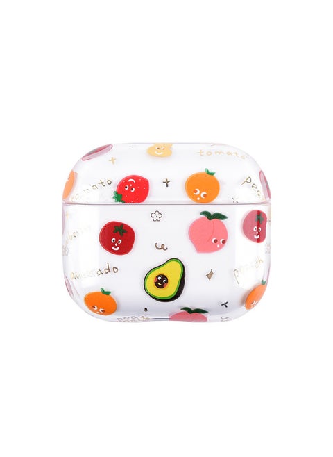 Fresh Airpods 3 Earphone Case 3 Generation Protective Shell For Water Sticker PC For Apple 3 Generation Earphone Case-Color:F02 【PC Bronzing]-Applicable Model:airpods 3 Headset [2021 New]]