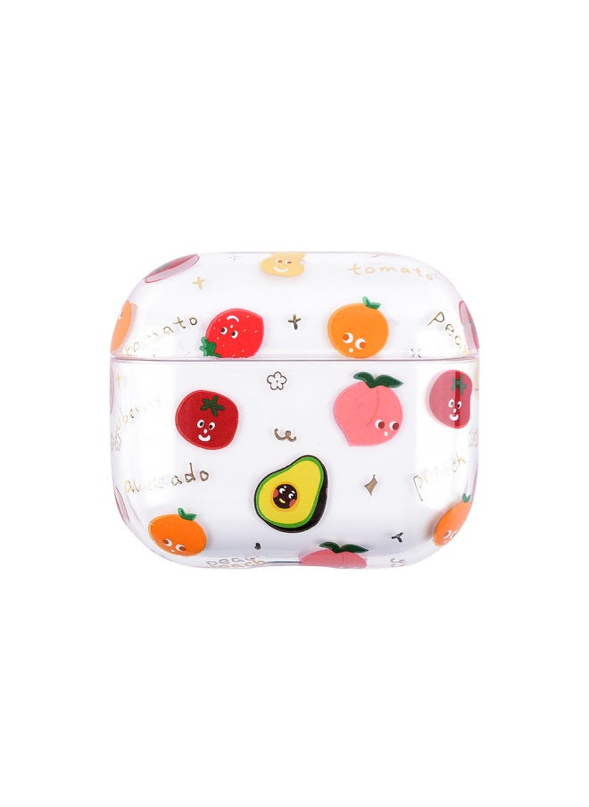 Generic Fresh Airpods 3 Earphone Case 3 Generation Protective Shell For Water Sticker PC For Apple 3 Generation Earphone Case-Color:F02 【PC Bronzing]-Applicable Model:airpods 3 Headset [2021 New]]  - Image 1
