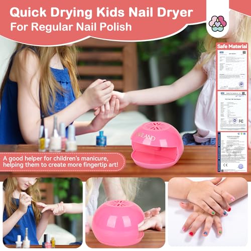 SAVILAND Nail Dryer for Regular Polish Nail Dryer for Kids Quick Dry Nail Polish Dryer Mini Nail Fan Dryer for Regular Polish Beginners Girls Nail Art Tool Great Gift for Girls - Image 3