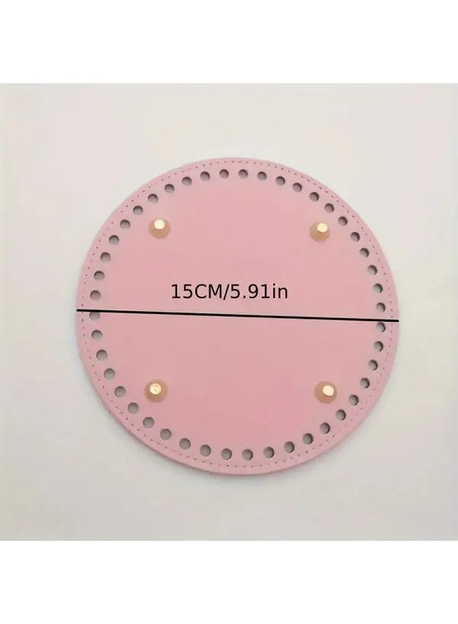 7pcs Faux Leather Round Base Shaper Set for DIY Handbag Making Supplies - Image 4