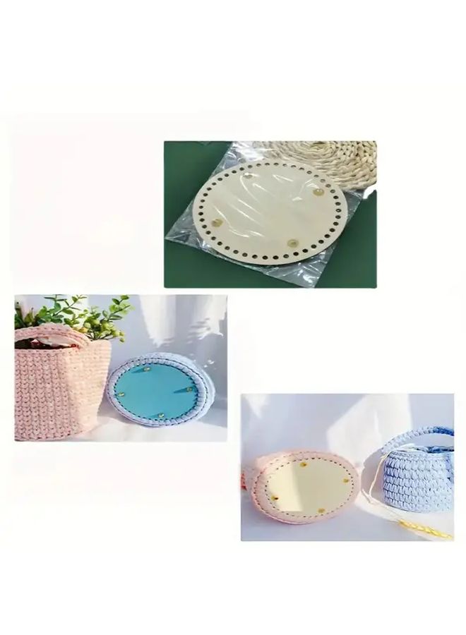 7pcs Faux Leather Round Base Shaper Set for DIY Handbag Making Supplies - Image 5