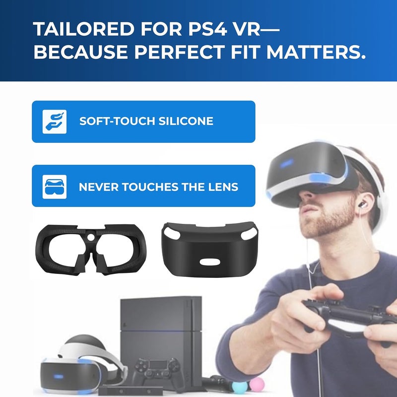 Skywin PSVR Replacement Light Shield and Protective Silicone Skin for Playstation VR Headset - Image 5