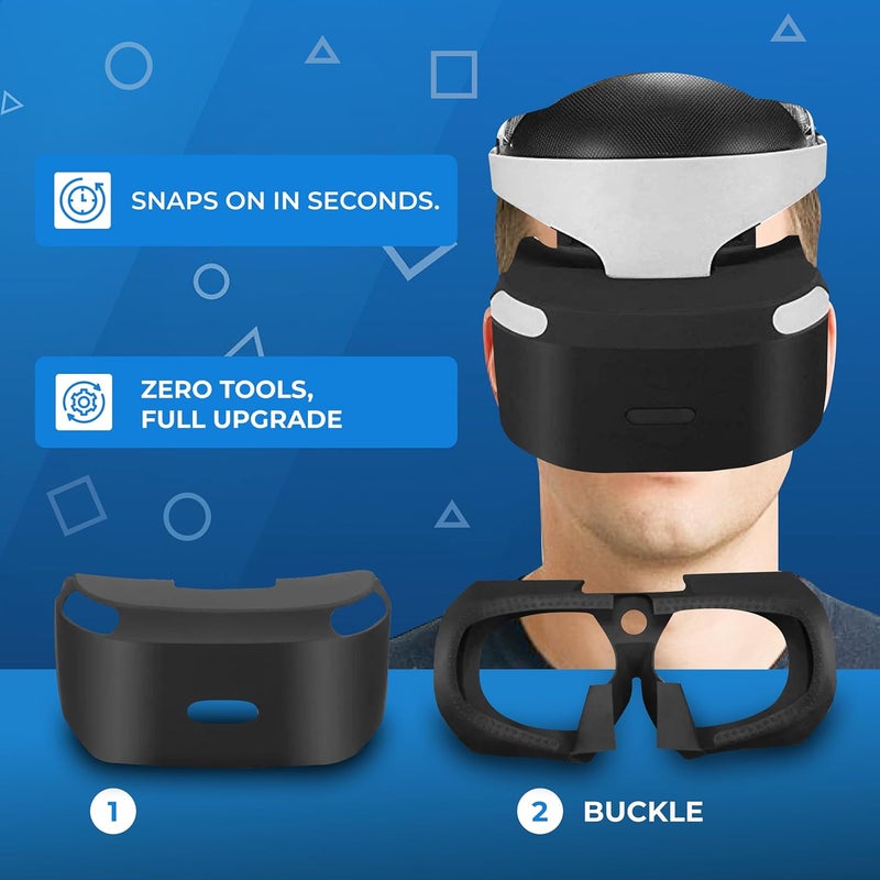Skywin PSVR Replacement Light Shield and Protective Silicone Skin for Playstation VR Headset - Image 3