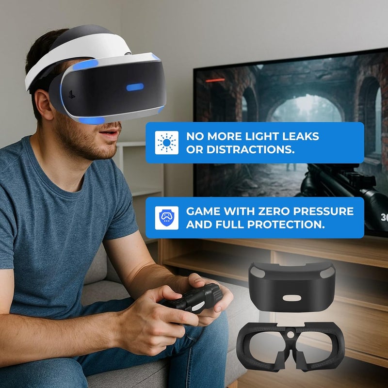 Skywin PSVR Replacement Light Shield and Protective Silicone Skin for Playstation VR Headset - Image 2