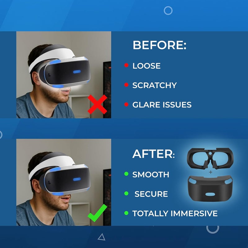 Skywin PSVR Replacement Light Shield and Protective Silicone Skin for Playstation VR Headset - Image 4