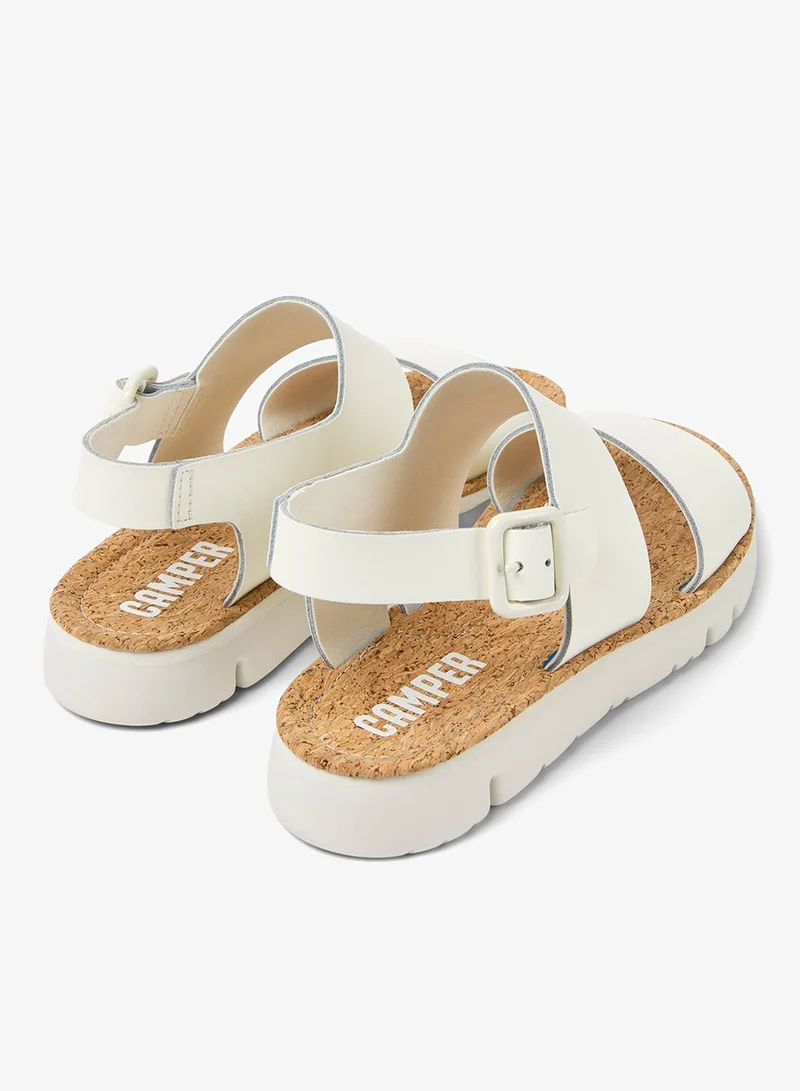 Camper Oruga Women Flat Sandals - White