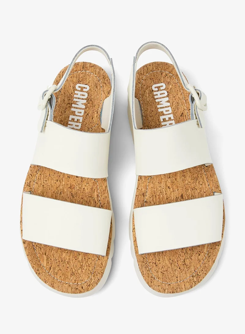 Camper Oruga Women Flat Sandals - White