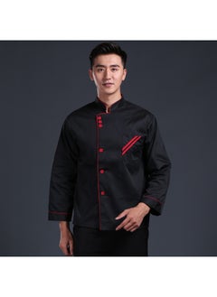 NIBEMINENT Chef Uniform Men Jacket Cooking Clothes Kitchen Shirt Waitress Food Service Hotel Fast Food Hot Pot Cake Shop  - Image 1