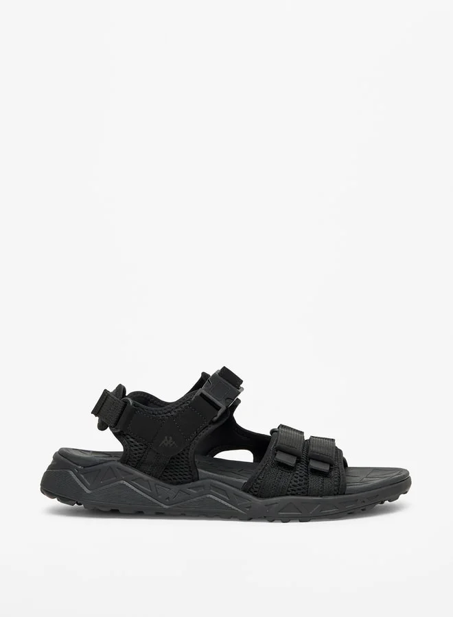 Kappa Men's Textured Floaters with Hook and Loop Closure