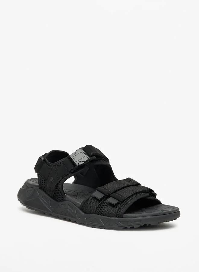Kappa Men's Textured Floaters with Hook and Loop Closure