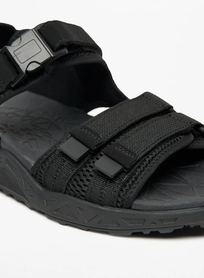 Kappa Men's Textured Floaters with Hook and Loop Closure