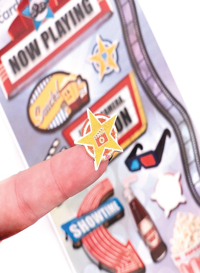 Paper House Productions Cardstock Sticker Sheet for Crafts, Scrapbooking & Collecting - Movie Night - Image 3