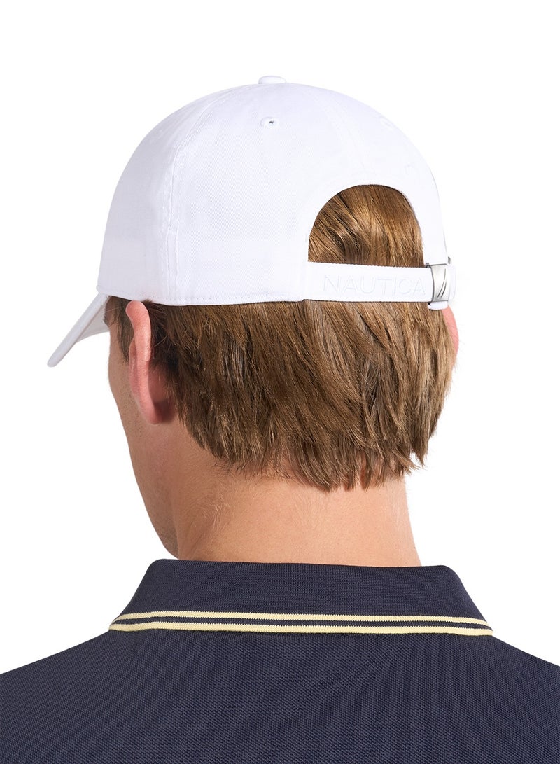 NAUTICA White 3D Embroidered Logo Cap  - Image 5