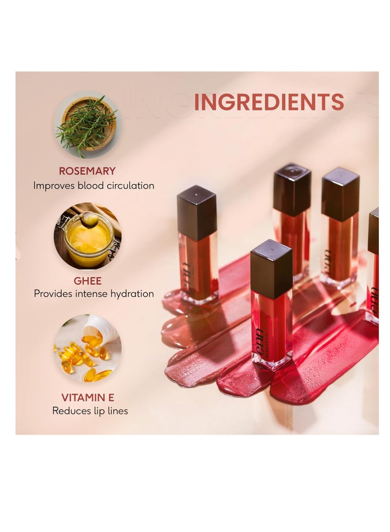 ENN Beauty Semi Matte Liquid Lipstick 1.5ml Enriched with Ghee Vitamin E and Rosemary For 12 H Long Lasting Waterproof Non Transfer Smudge Proof Liquid Lipstick For Women  Pink Velvet - Image 5