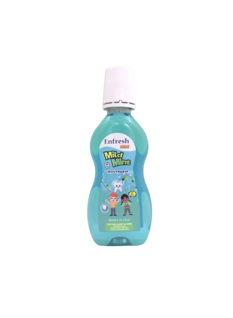 Enfresh Kids Mild Mint Mouth Wash 300Ml  - Image 1