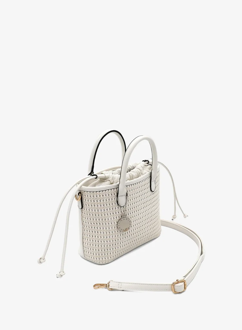 مارينا جالانتي Marina Galanti Women's Cheremule Perforated Handbag - White