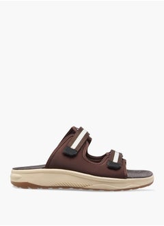 Le Confort Men Solid Slip-On Cross Strap Sandals  - Image 2