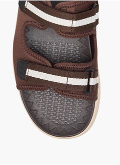 Le Confort Men Solid Slip-On Cross Strap Sandals  - Image 3