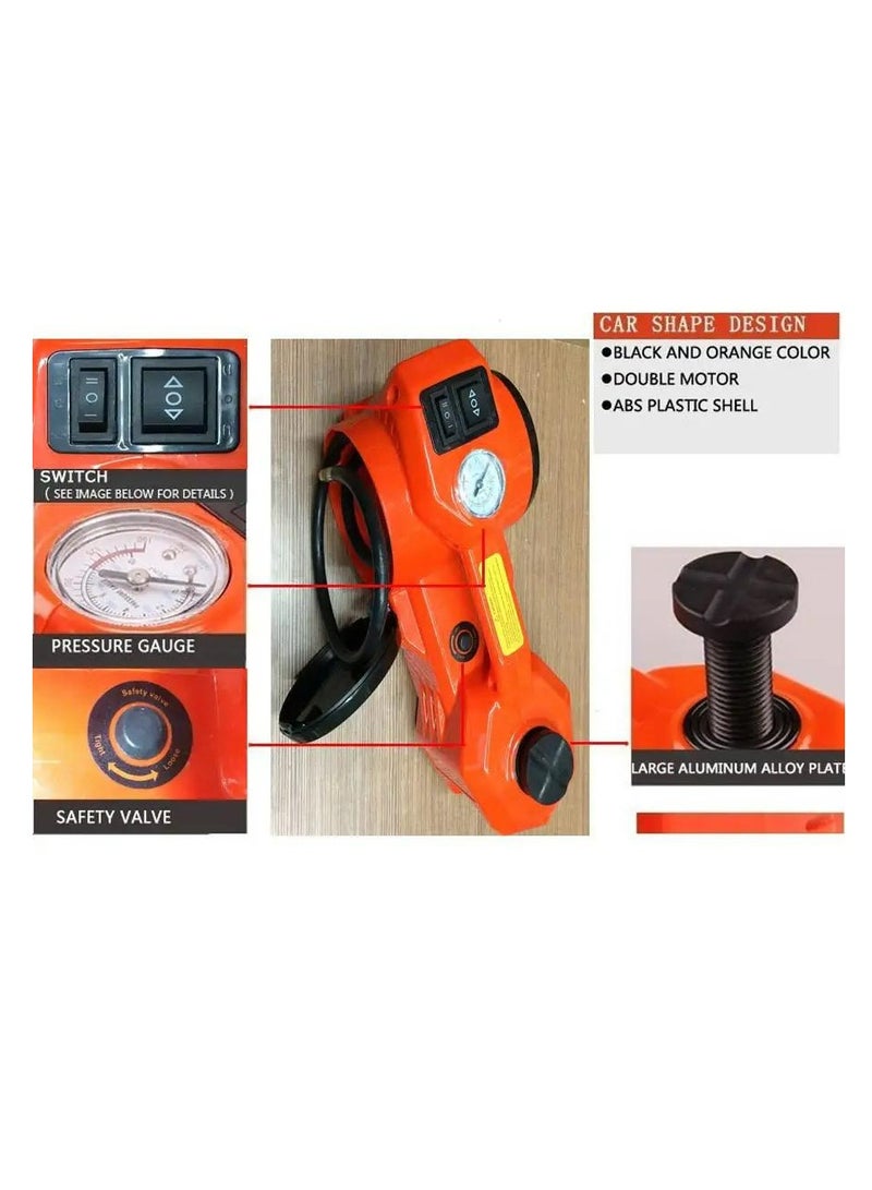 4 in 1 electric car jack , Car Tools Built-in Tire Inflatable Pump LED Light Safety Hammer, ,new car jacks compressor wrench vehicle tools emergency tool kit car jack kit. - Image 4