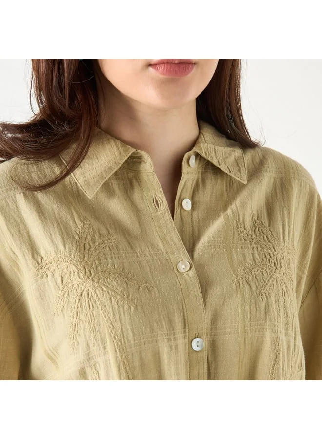 Lee Cooper Lee Cooper Embroidered Shirt with Short Sleeves