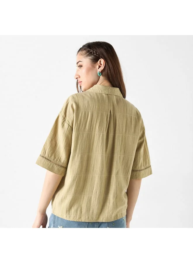 Lee Cooper Lee Cooper Embroidered Shirt with Short Sleeves