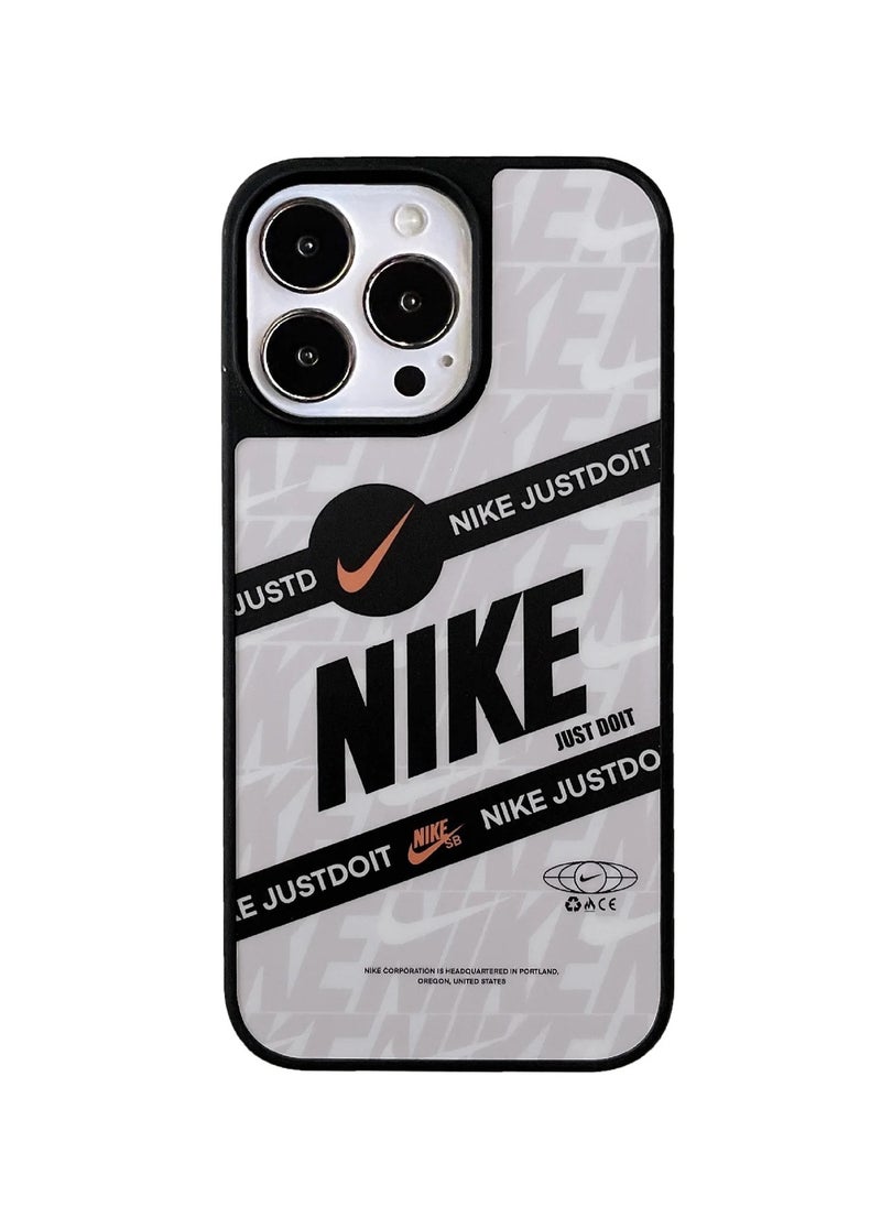 IAF - Protective Case Cover For Apple iPhone 14 Pro Max Nike off-White Case white - Image 1