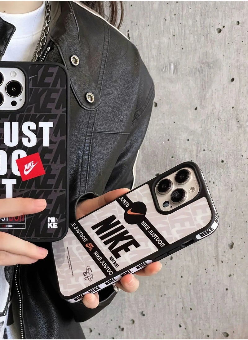 IAF - Protective Case Cover For Apple iPhone 14 Pro Max Nike off-White Case white - Image 1